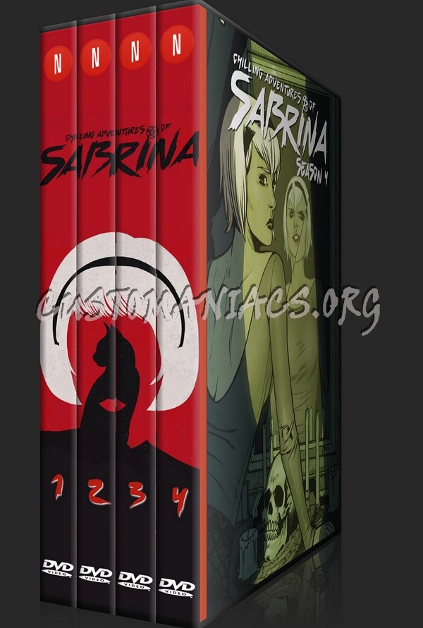 The Chilling Adventures of Sabrina - Full series with spanning Spine dvd cover