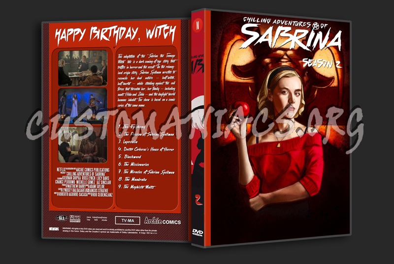 The Chilling Adventures of Sabrina - Full series with spanning Spine dvd cover