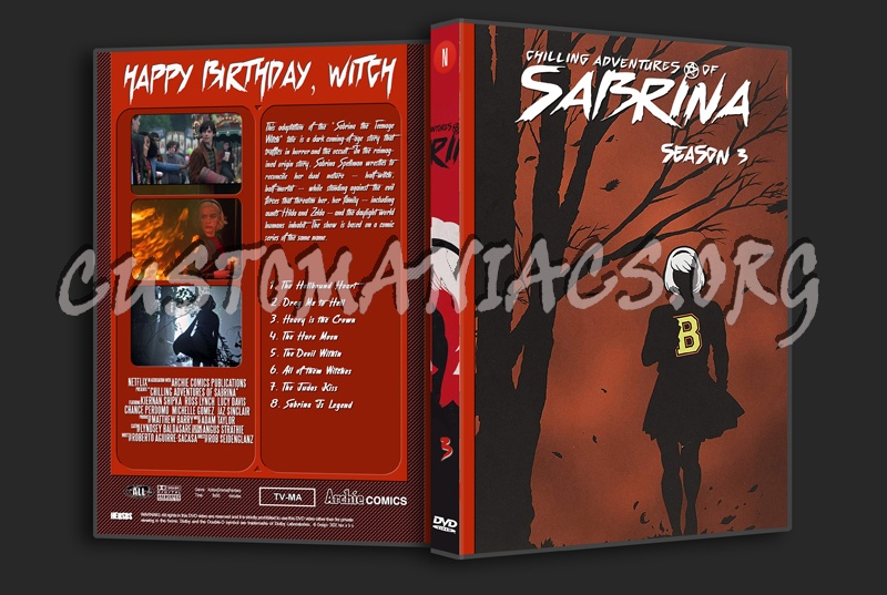 The Chilling Adventures of Sabrina - Full series with spanning Spine dvd cover