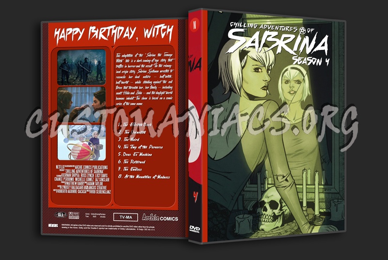 The Chilling Adventures of Sabrina - Full series with spanning Spine dvd cover