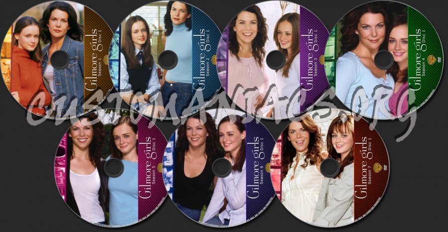 Gilmore Girls Seasons 1-7 dvd label