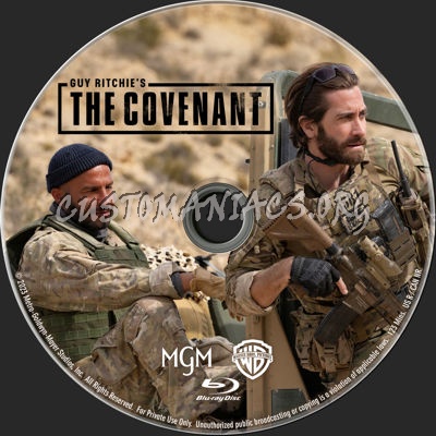 The Covenant (2023) blu-ray label