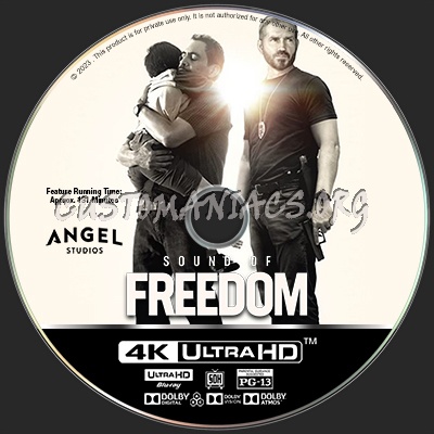 Sound of Freedom UHD blu-ray label