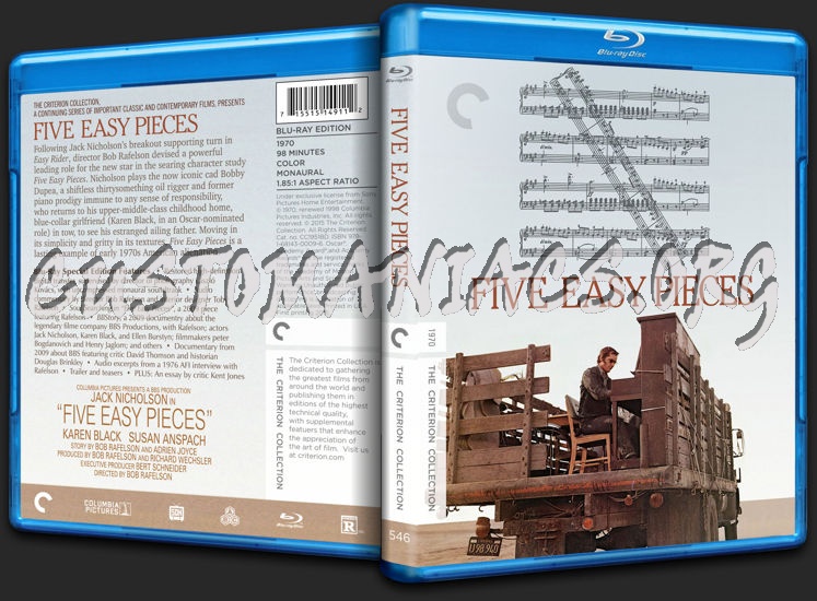 546 - Five Easy Pieces blu-ray cover