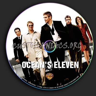 Ocean's Eleven dvd label