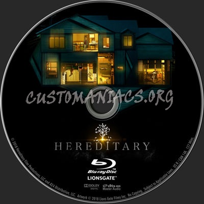 Hereditary (2018) blu-ray label