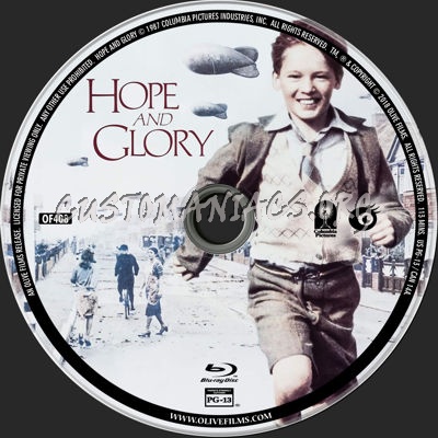 Hope and Glory (1987) blu-ray label