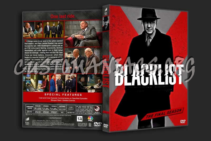 The Blacklist - Season 10 dvd cover