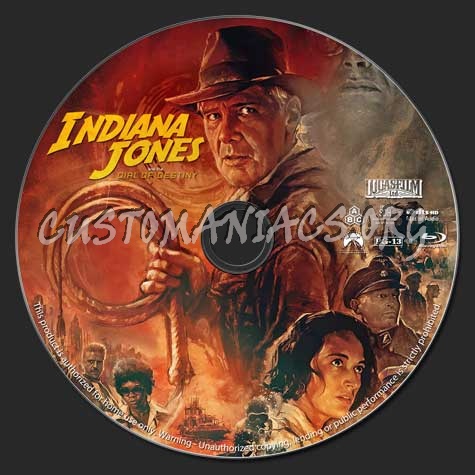 Indiana Jones: The Dial of Destiny blu-ray label