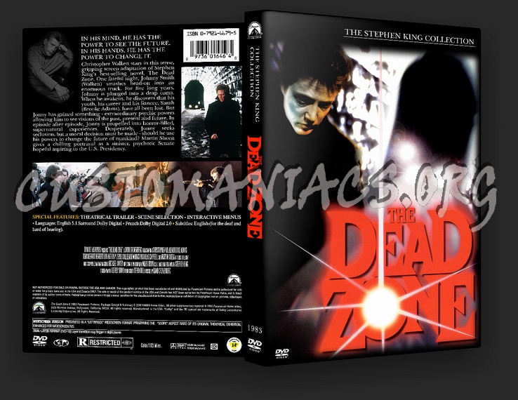 The Dead Zone 1983 dvd cover