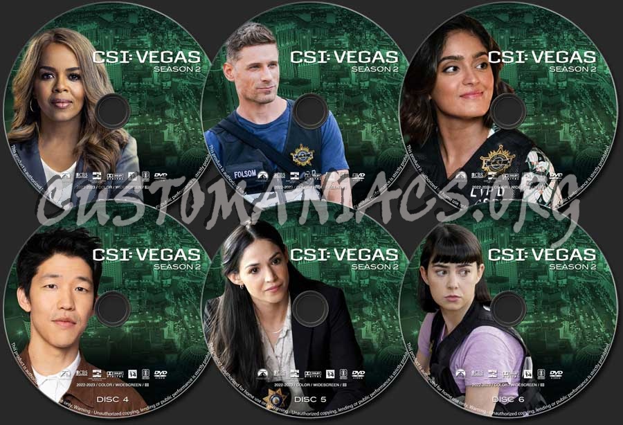 CSI: Vegas - Season 2 dvd label
