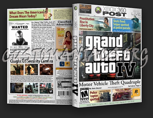 Grand Theft Auto 4 dvd cover