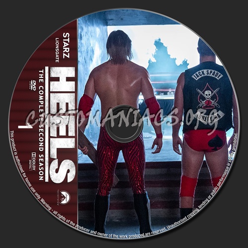 Heels Season 2 dvd label