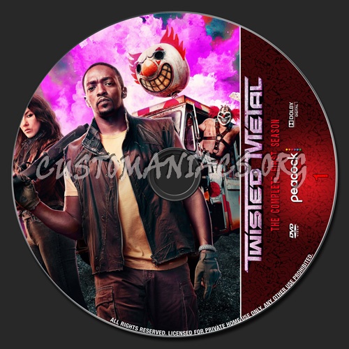 Twisted Metal Season 1 dvd label