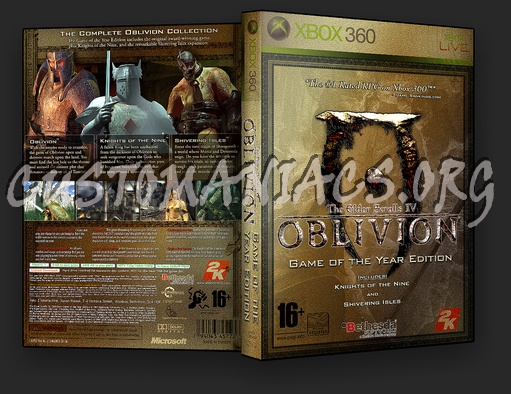 The Elder Scrolls 4 Oblivion dvd cover