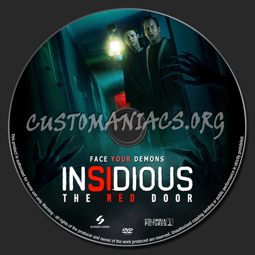 Insidious The Red Door dvd label