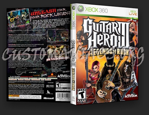 Guitar Hero 3 dvd cover