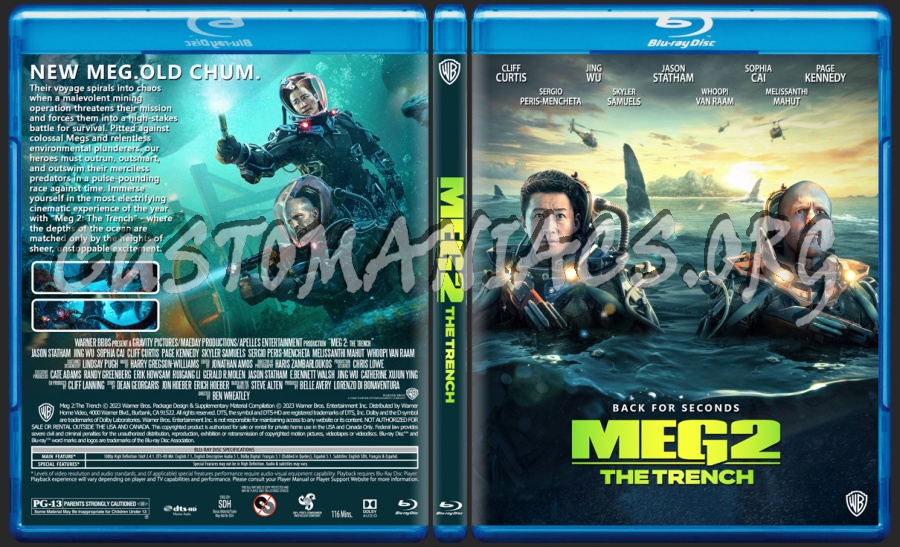 Meg 2 The Trench blu-ray cover