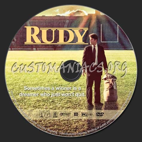 Rudy dvd label