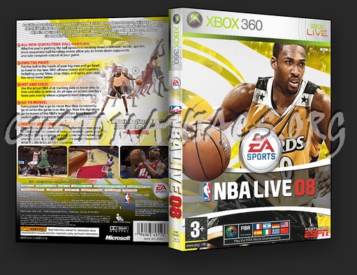 NBA Live 08 dvd cover