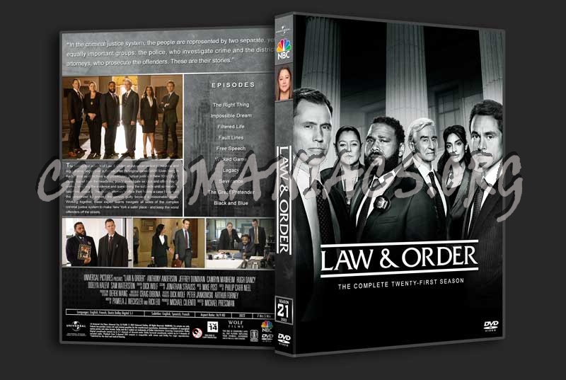 Law & Order - Seasons 1 - 22 dvd cover