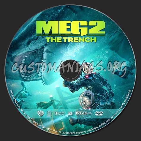 Meg 2: The Trench dvd label
