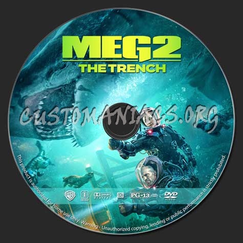 Meg 2: The Trench dvd label - DVD Covers & Labels by Customaniacs, id:  288649 free download highres dvd label