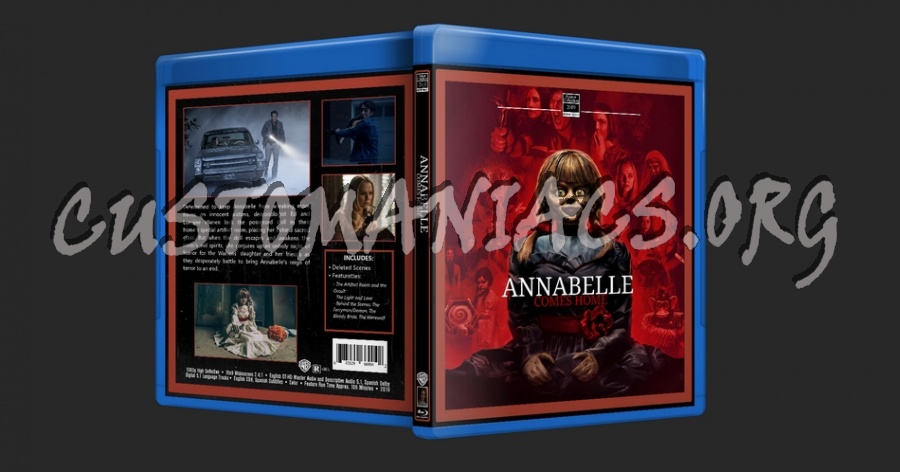Annabelle Comes Home blu-ray cover