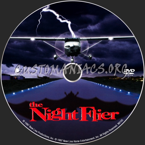 The Night Flier dvd label