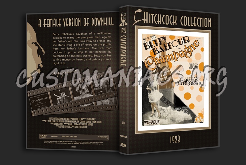 Hitchcock Collection 06: Champagne (1928) dvd cover