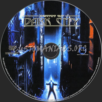 Dark City Directors Cut dvd label