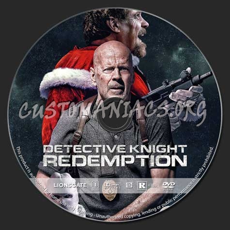 Detective Knight: Redemption dvd label