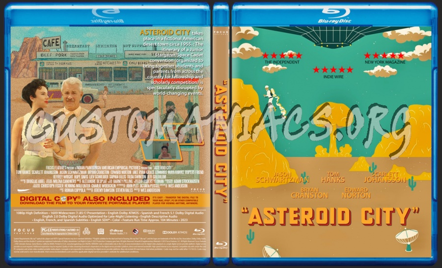 Asteroid City blu-ray cover