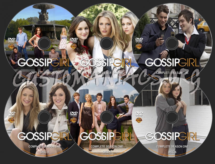 Gossip Girl Season 1 dvd label