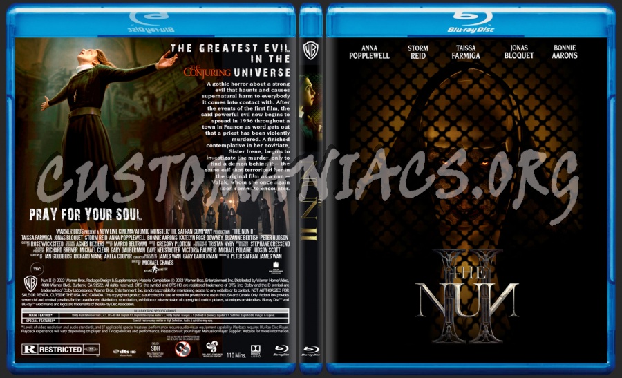 The Nun II blu-ray cover