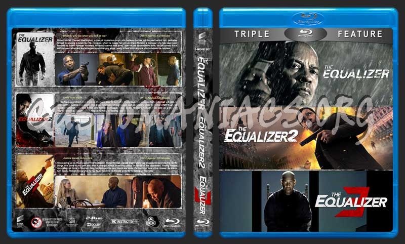 The Equalizer Triple Feature blu-ray cover