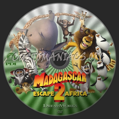 Madagascar: Escape 2 Africa dvd label