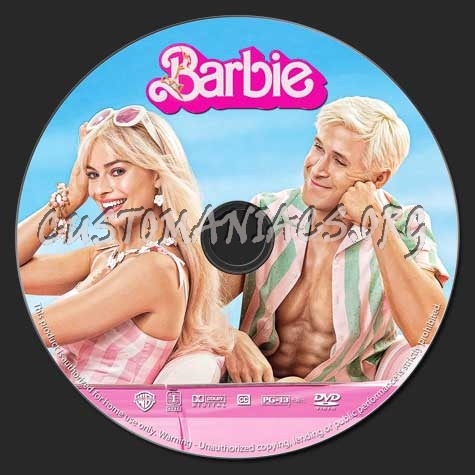 Barbie dvd label