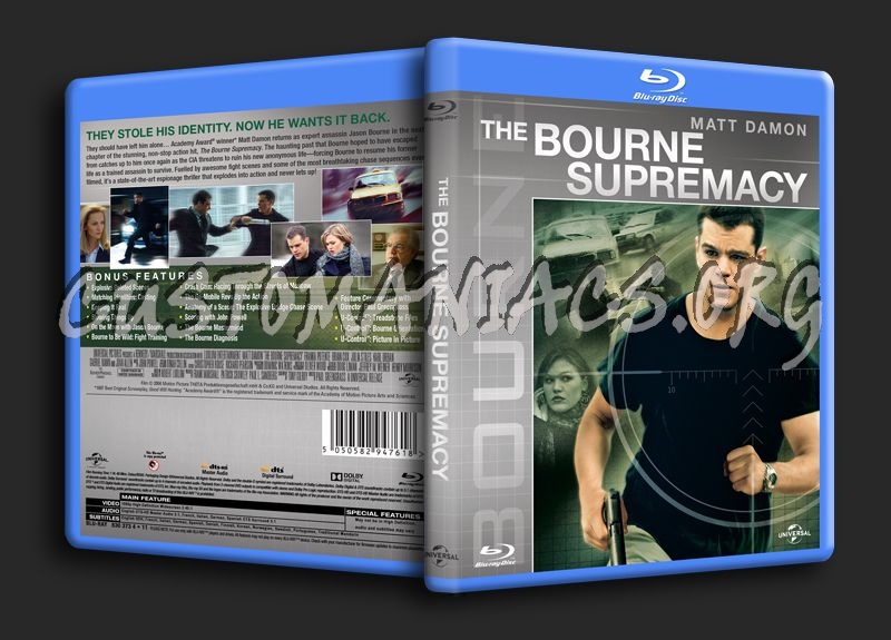 The Bourne Supremacy blu-ray cover