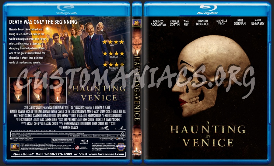 A Haunting In Venice blu-ray cover