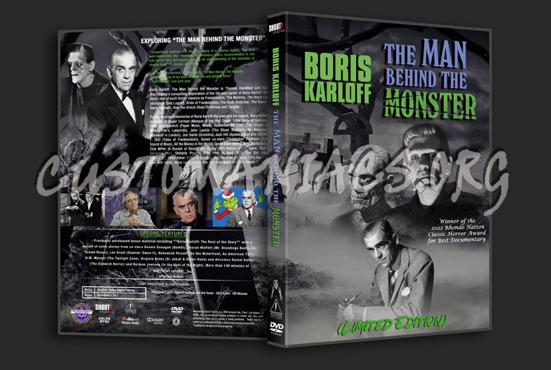 Boris Karloff: The Man Behind the Monster (2021) dvd cover