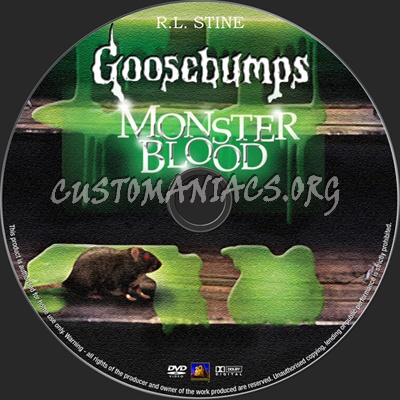Goosebumps Monster Blood dvd label