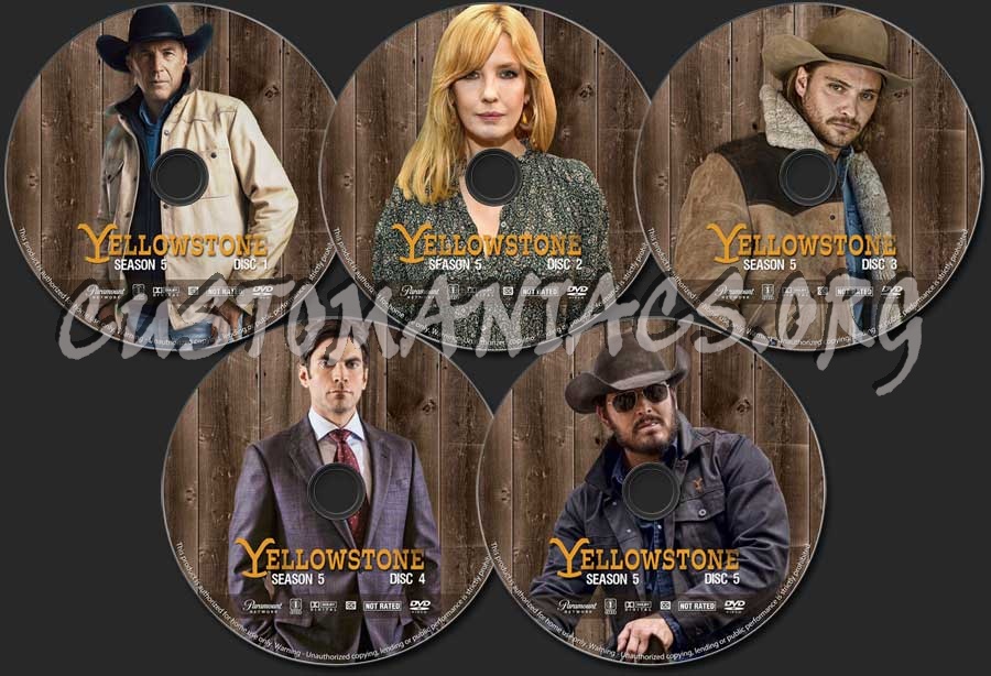 Yellowstone - Season 5 dvd label