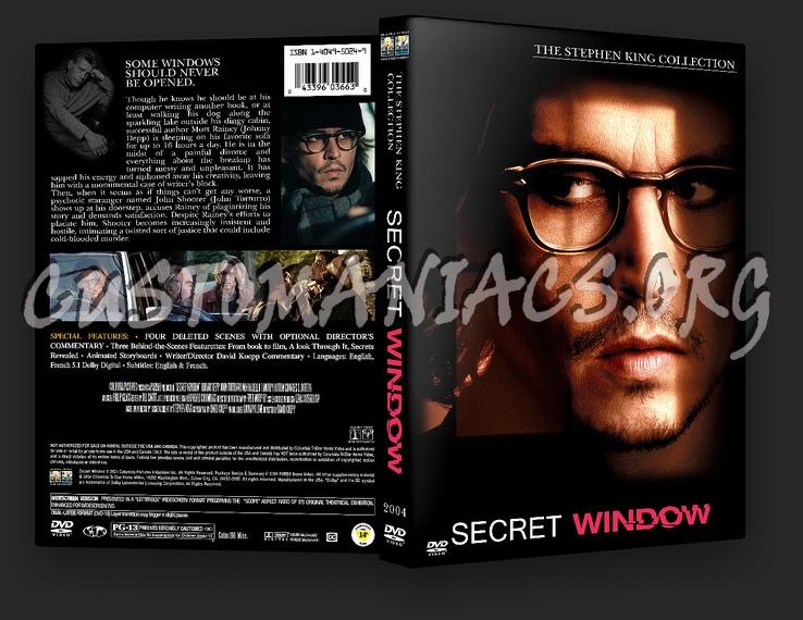 Secret Window dvd cover