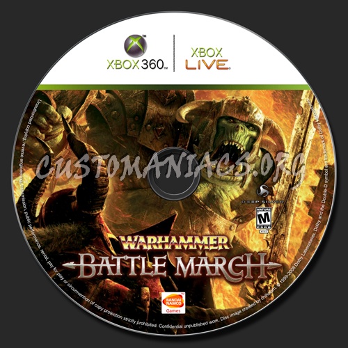 Warhammer Battle March dvd label