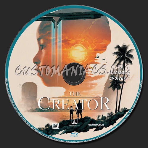 The Creator blu-ray label