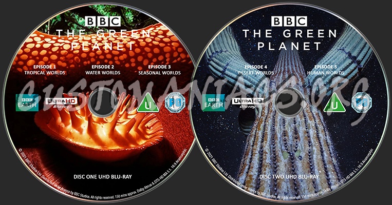 BBC The Green Planet UHD blu-ray label