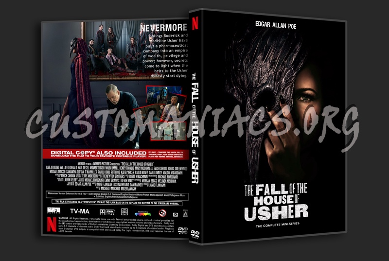 The Fall Of The House Of Usher Mini-Series dvd cover