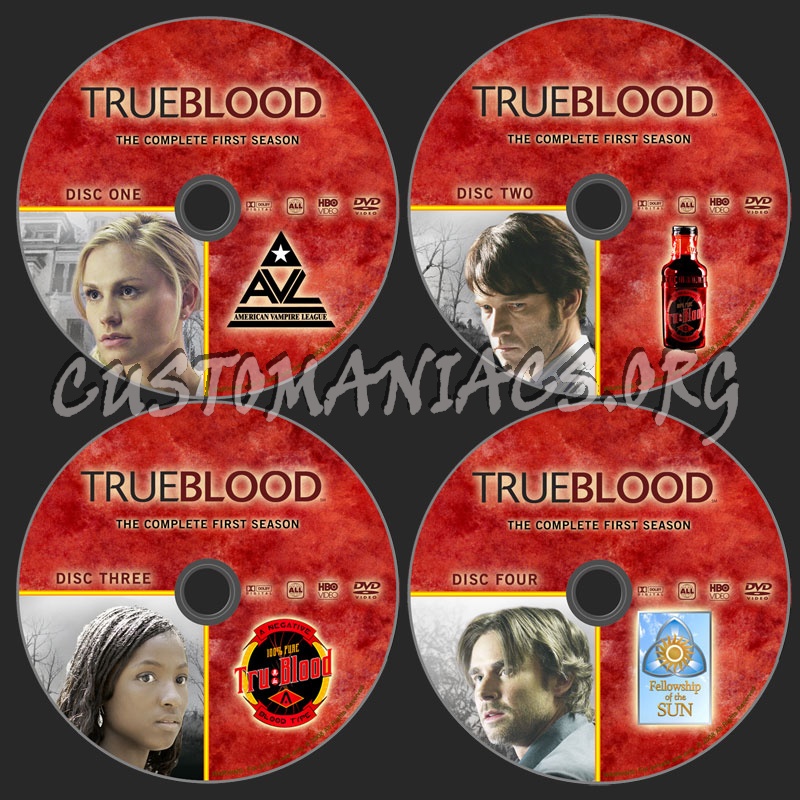 True Blood - Season 1 dvd label