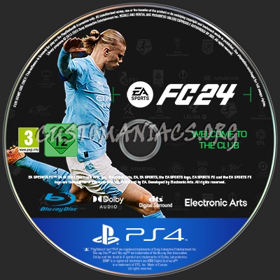 EA SPORTS FC 24 (PS4-EU) Disc label v2 dvd label